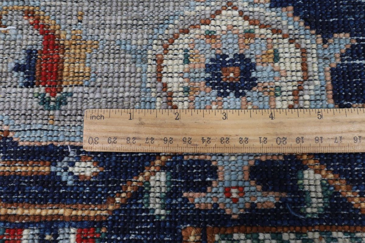 302 x 416 cm | Abstract Serapi Design Hand Knotted Wool Afghan Carpet