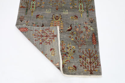 99 x 155 cm | Gabbeh Afghan Tribal Hand Knotted Veg Dye Wool Carpet