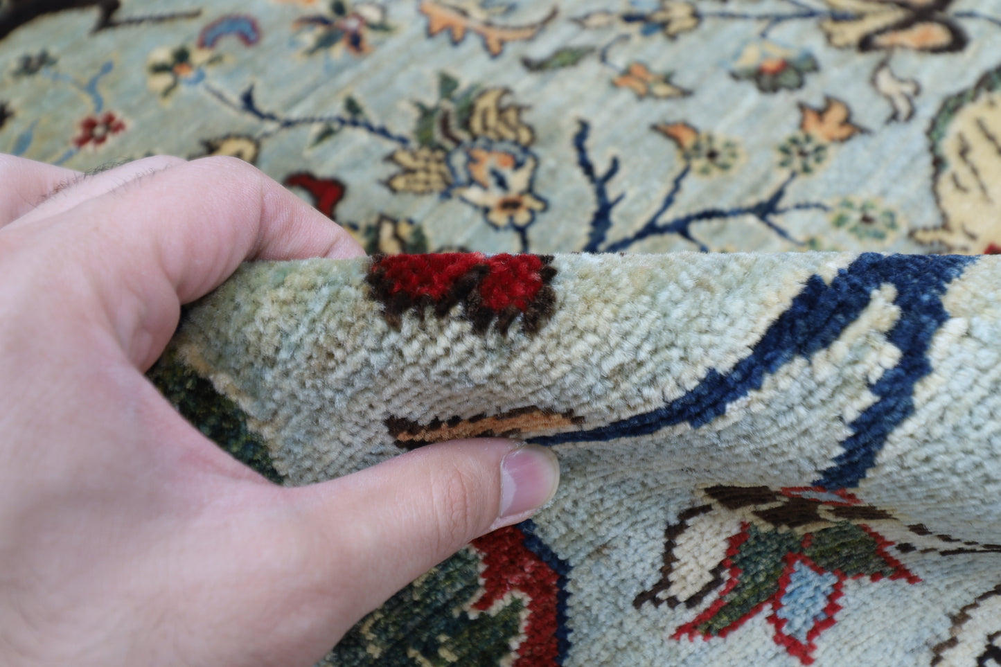102 x 150 cm | Oriental Bird Gray Area Rug Afghan Hand Knotted Veg dye Wool carpet
