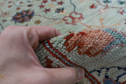 271 x 364 cm | Sultani Design Hand Knotted Wool Afghan Carpet