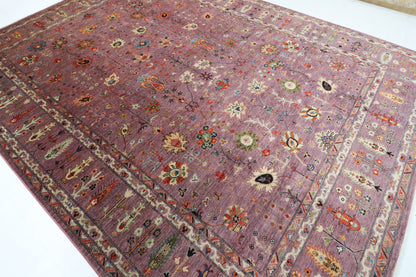 300 x 397 cm | purple pineapple handmade rug