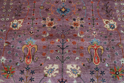 300 x 397 cm | purple pineapple handmade rug