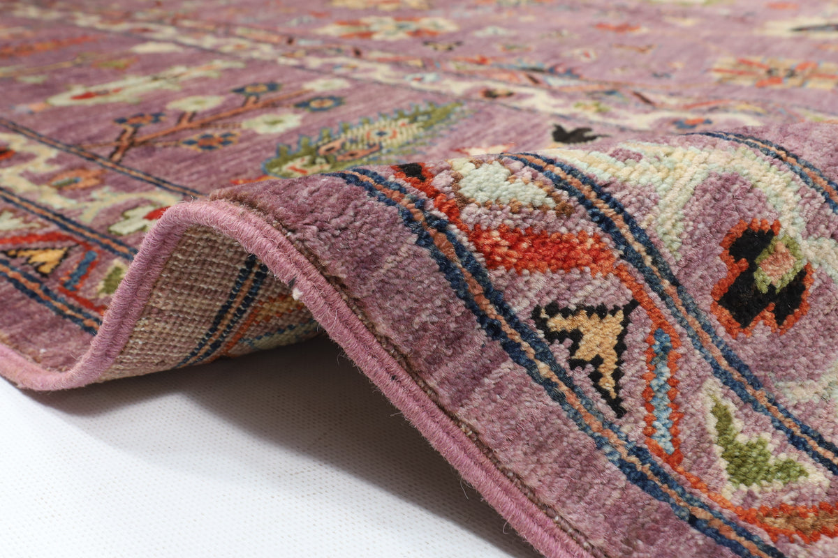 300 x 397 cm | purple pineapple handmade rug