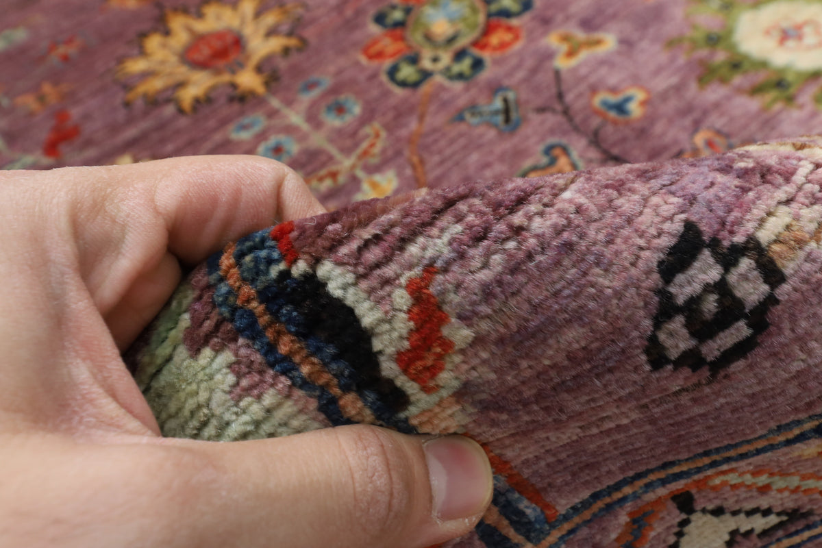 300 x 397 cm | purple pineapple handmade rug