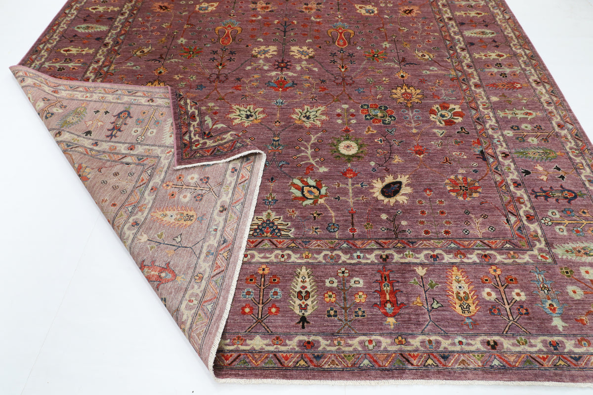 300 x 397 cm | purple pineapple handmade rug