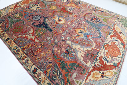 276 x 360 cm | Kawros Design Hand Knotted Wool Afghan Carpet
