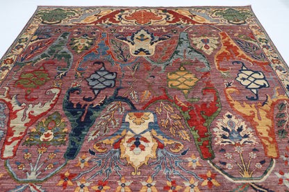 276 x 360 cm | Kawros Design Hand Knotted Wool Afghan Carpet