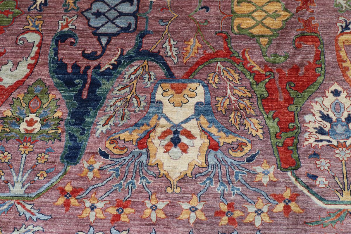 276 x 360 cm | Kawros Design Hand Knotted Wool Afghan Carpet