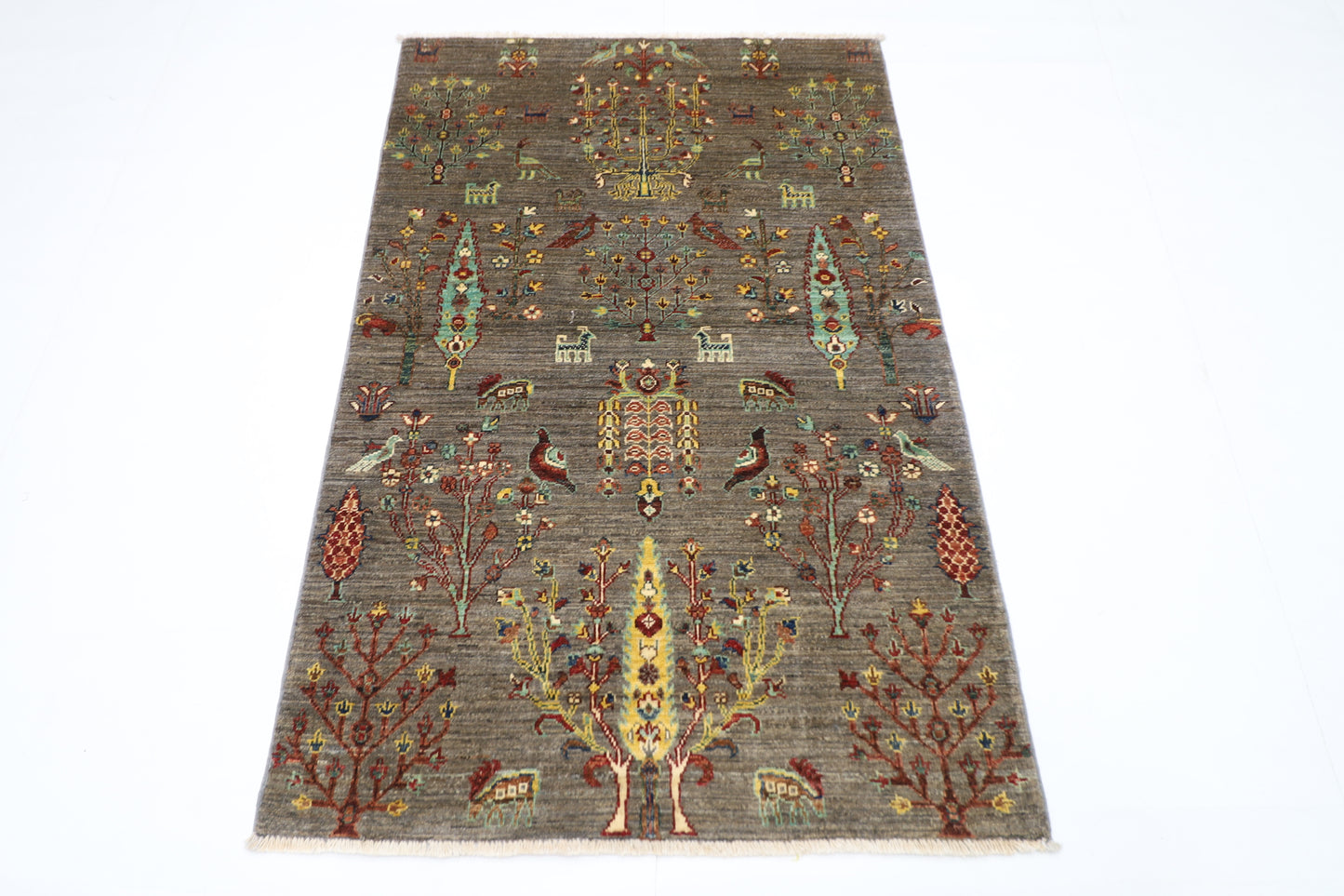 98 x 150 cm | Gabbeh Afghan Tribal Hand Knotted Veg Dye Wool Carpet
