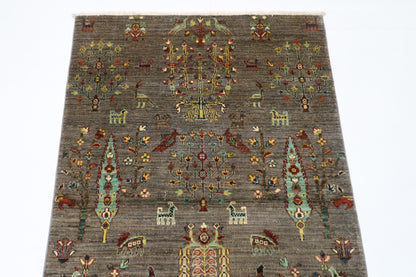 98 x 150 cm | Gabbeh Afghan Tribal Hand Knotted Veg Dye Wool Carpet