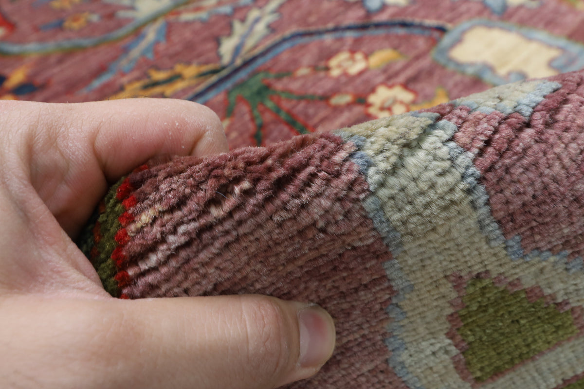 276 x 360 cm | Kawros Design Hand Knotted Wool Afghan Carpet