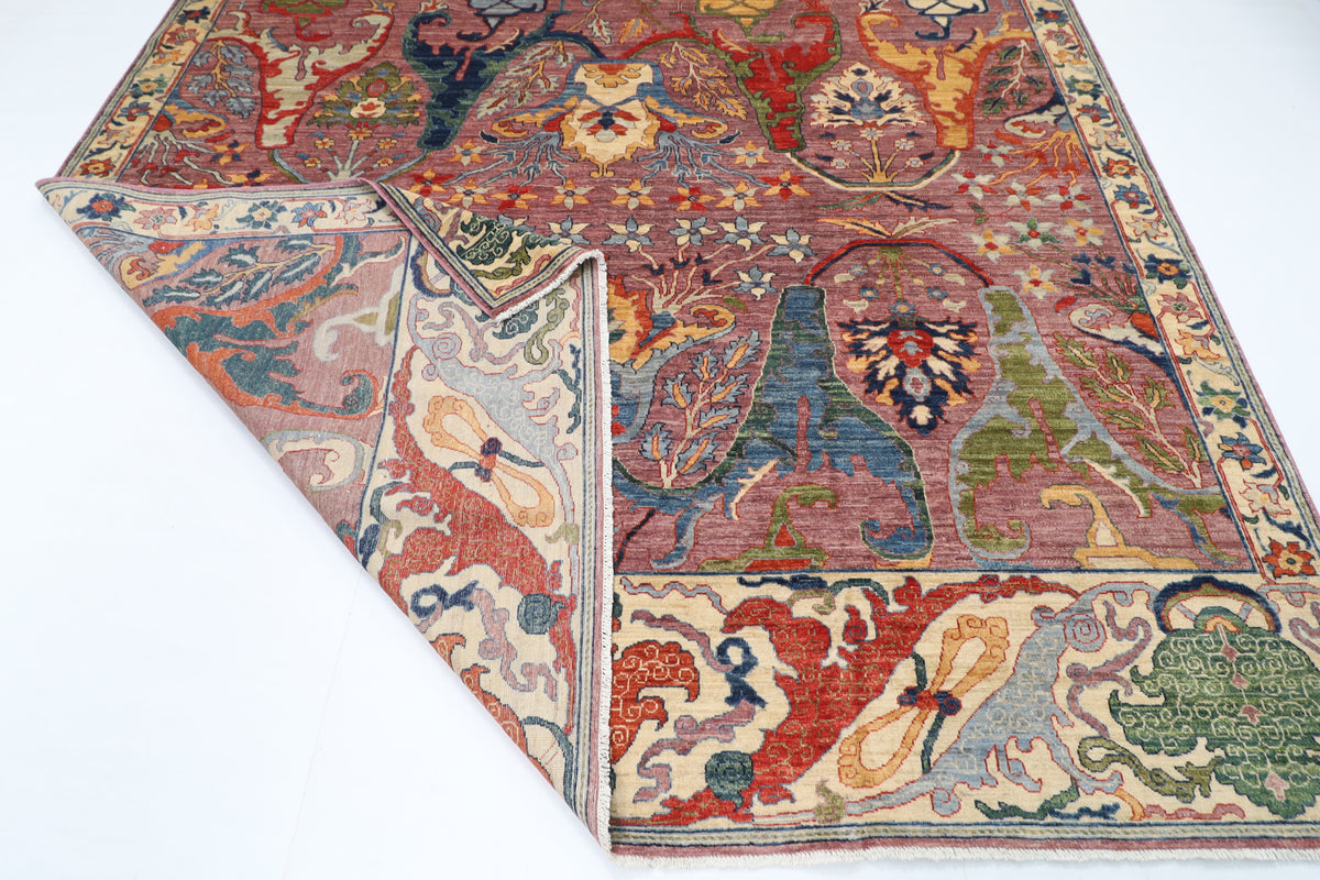 276 x 360 cm | Kawros Design Hand Knotted Wool Afghan Carpet