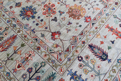 276 x 369 cm | Sultani Design Hand Knotted Wool Afghan Carpet