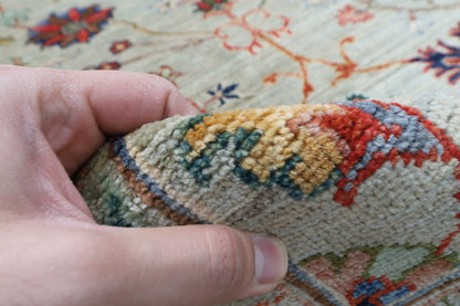 276 x 369 cm | Sultani Design Hand Knotted Wool Afghan Carpet