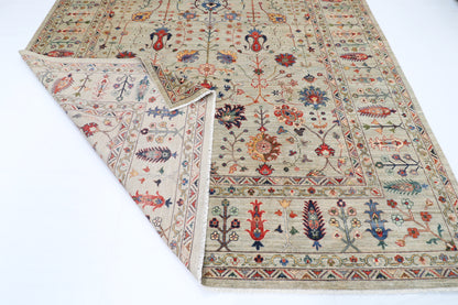 276 x 369 cm | Sultani Design Hand Knotted Wool Afghan Carpet