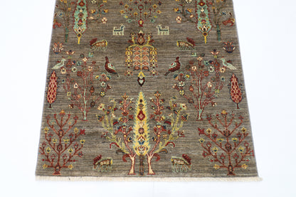 96 x 150 cm | Gabbeh Afghan Tribal Hand Knotted Veg Dye Wool Carpet