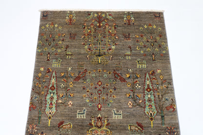 96 x 150 cm | Gabbeh Afghan Tribal Hand Knotted Veg Dye Wool Carpet