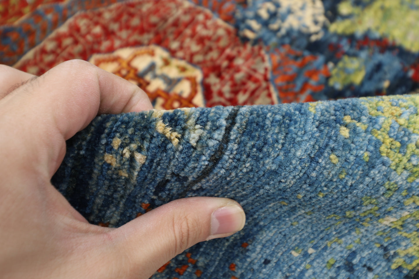 82 x 122 cm | Oriental Abstract mamluk Area Rug Afghan Hand Knotted Veg dye Wool carpet