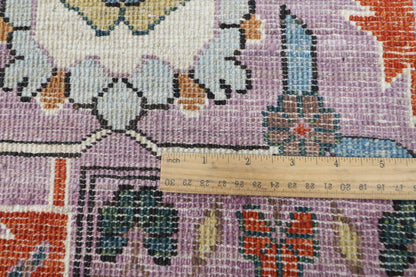 311 x 422 cm | Bidjar Dark Pinky Design Hand Knotted Wool Afghan Carpet