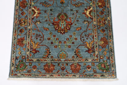 87 x 128 cm | Sultani Afghan Tribal Hand Knotted Veg Dye Wool Carpet