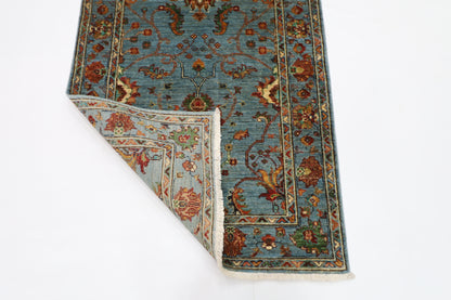 87 x 128 cm | Sultani Afghan Tribal Hand Knotted Veg Dye Wool Carpet