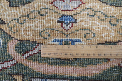247 x 299 cm | Kawros Gray Design Hand Knotted Wool Afghan Carpet