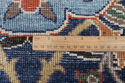 247 x 293 cm | Bidjar Blue Design Hand Knotted Wool Afghan Carpet
