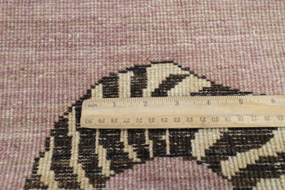 103 x 152 cm | Tiger Pink Area Rug Afghan Hand Knotted Veg dye Wool carpet
