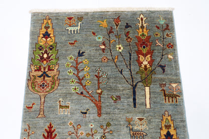 83 x 120 cm | Gabbeh Afghan Tribal Hand Knotted Veg Dye Wool Carpet