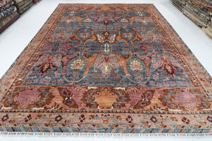306 x 394 cm | Kawros Design Hand Knotted Wool Afghan Carpet