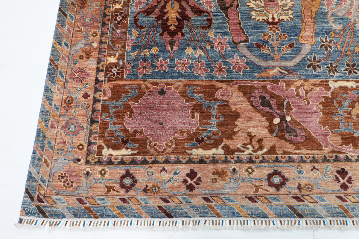 306 x 394 cm | Kawros Design Hand Knotted Wool Afghan Carpet