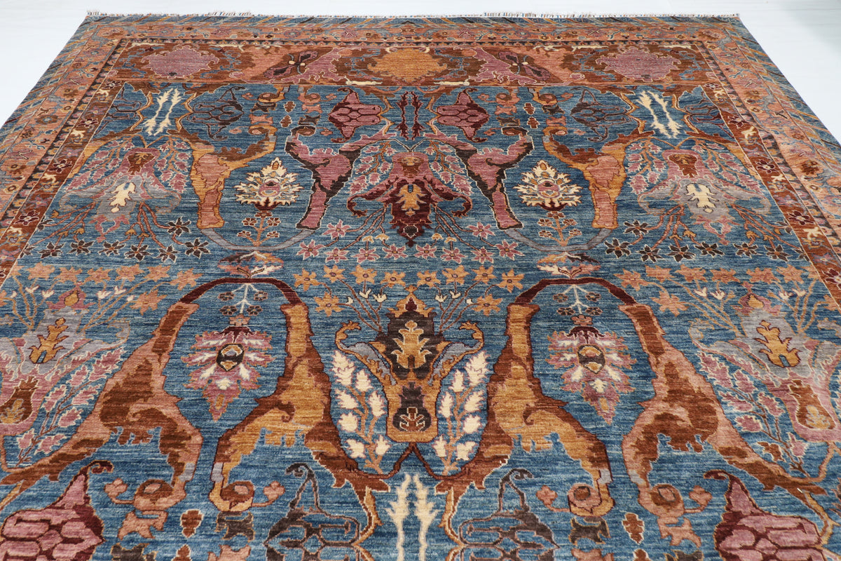 306 x 394 cm | Kawros Design Hand Knotted Wool Afghan Carpet