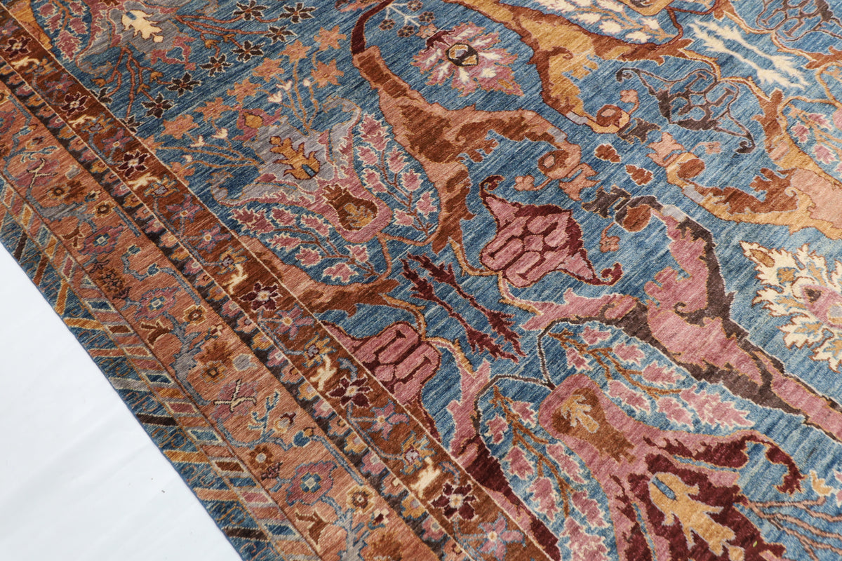 306 x 394 cm | Kawros Design Hand Knotted Wool Afghan Carpet