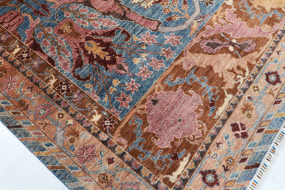 306 x 394 cm | Kawros Design Hand Knotted Wool Afghan Carpet