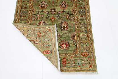100 x 154 cm | Sultani Afghan Tribal Hand Knotted Veg Dye Wool Carpet