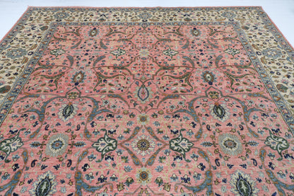 313 x 422 cm | Bidjar Pink Design Hand Knotted Wool Afghan Carpet