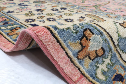 313 x 422 cm | Bidjar Pink Design Hand Knotted Wool Afghan Carpet