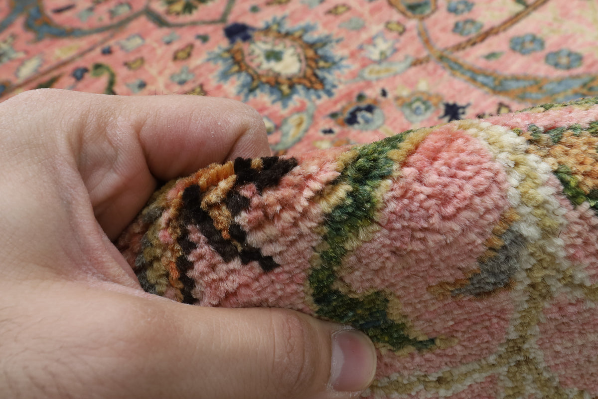 313 x 422 cm | Bidjar Pink Design Hand Knotted Wool Afghan Carpet