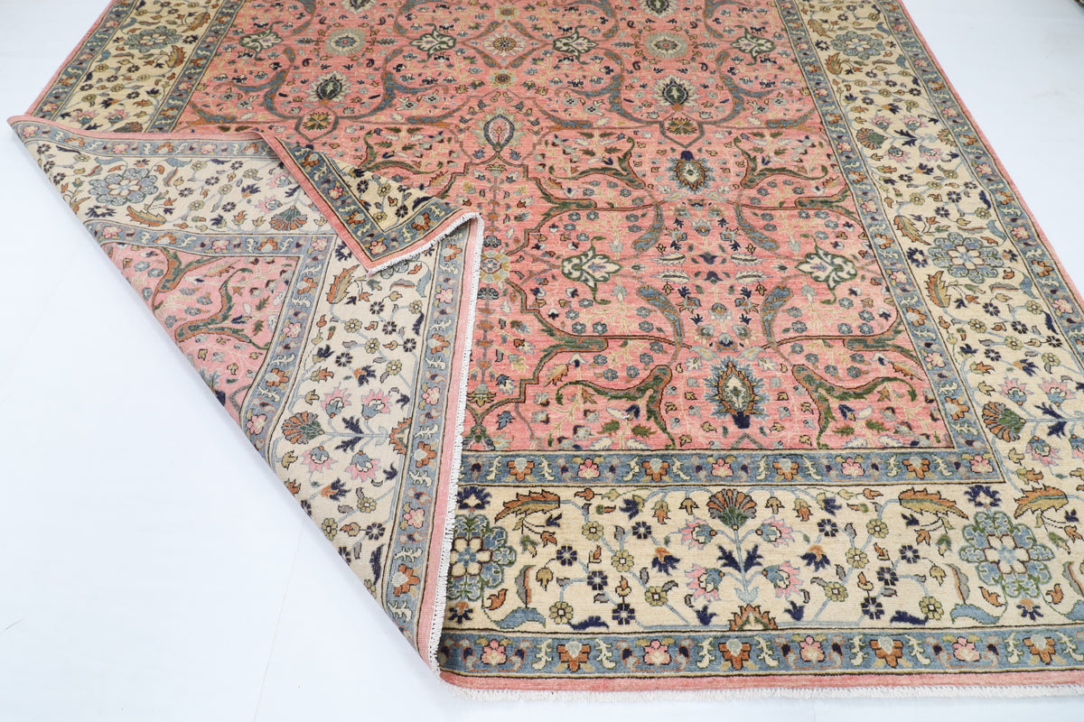 313 x 422 cm | Bidjar Pink Design Hand Knotted Wool Afghan Carpet