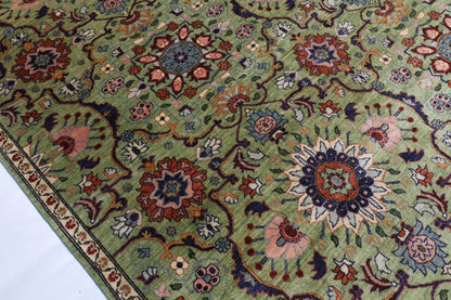 305 x 433 cm | Suzani Floral Design Hand Knotted Wool Afghan Carpet