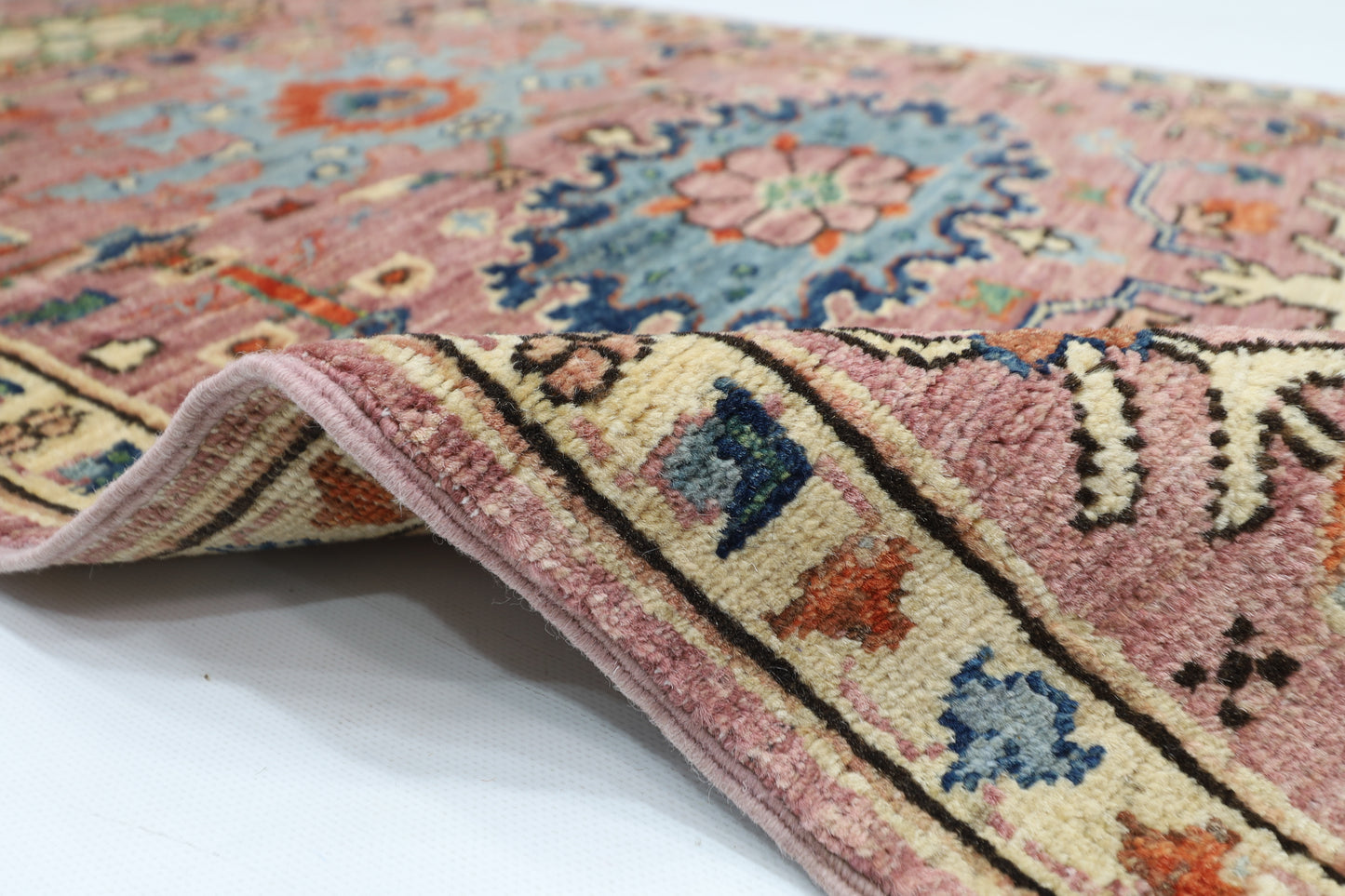 70 x 169 cm | Hallway Tribal Green Rug Afghan Hand Knotted Veg dye Wool carpet