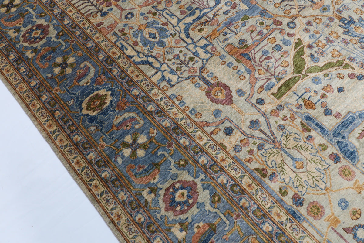 278 x 363 cm | Bidjar Design Hand Knotted Wool Afghan Carpet