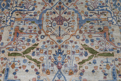 278 x 363 cm | Bidjar Design Hand Knotted Wool Afghan Carpet