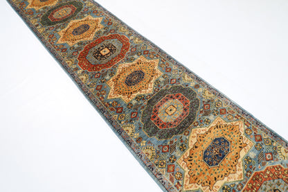 83 x 488 cm | Hallway Tribal Mamluk Rug Afghan Hand Knotted Veg dye Wool carpet