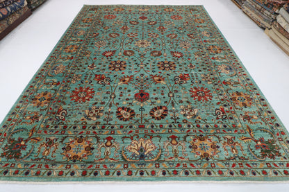 273 x 364 cm | Sultani Design Hand Knotted Wool Afghan Carpet