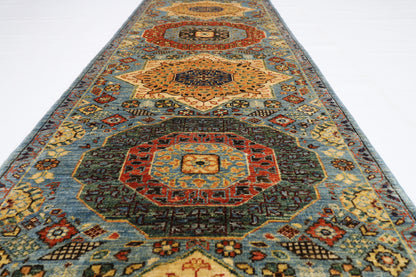 83 x 488 cm | Hallway Tribal Mamluk Rug Afghan Hand Knotted Veg dye Wool carpet