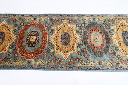 83 x 488 cm | Hallway Tribal Mamluk Rug Afghan Hand Knotted Veg dye Wool carpet