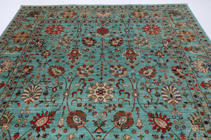 273 x 364 cm | Sultani Design Hand Knotted Wool Afghan Carpet