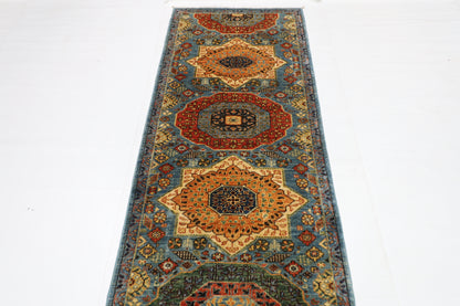 83 x 488 cm | Hallway Tribal Mamluk Rug Afghan Hand Knotted Veg dye Wool carpet