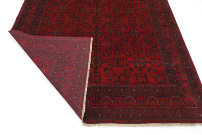 204 x 289 cm | Red Khal Mohammadi Afghan Tribal Hand Knotted Veg Dye Wool Carpet